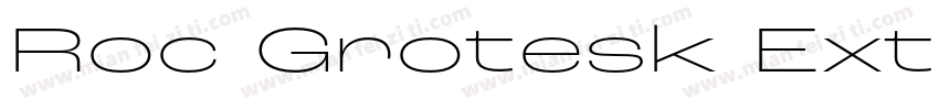 Roc Grotesk ExtraWi字体转换